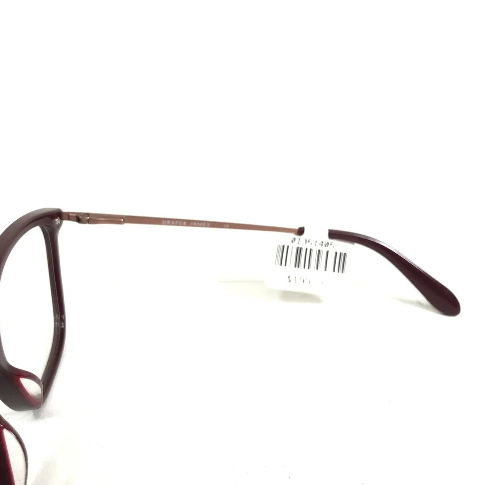 Draper James Eyeglasses Frames DJ5000 604 MERLOT Red Purple Cat Eye 53-16-135